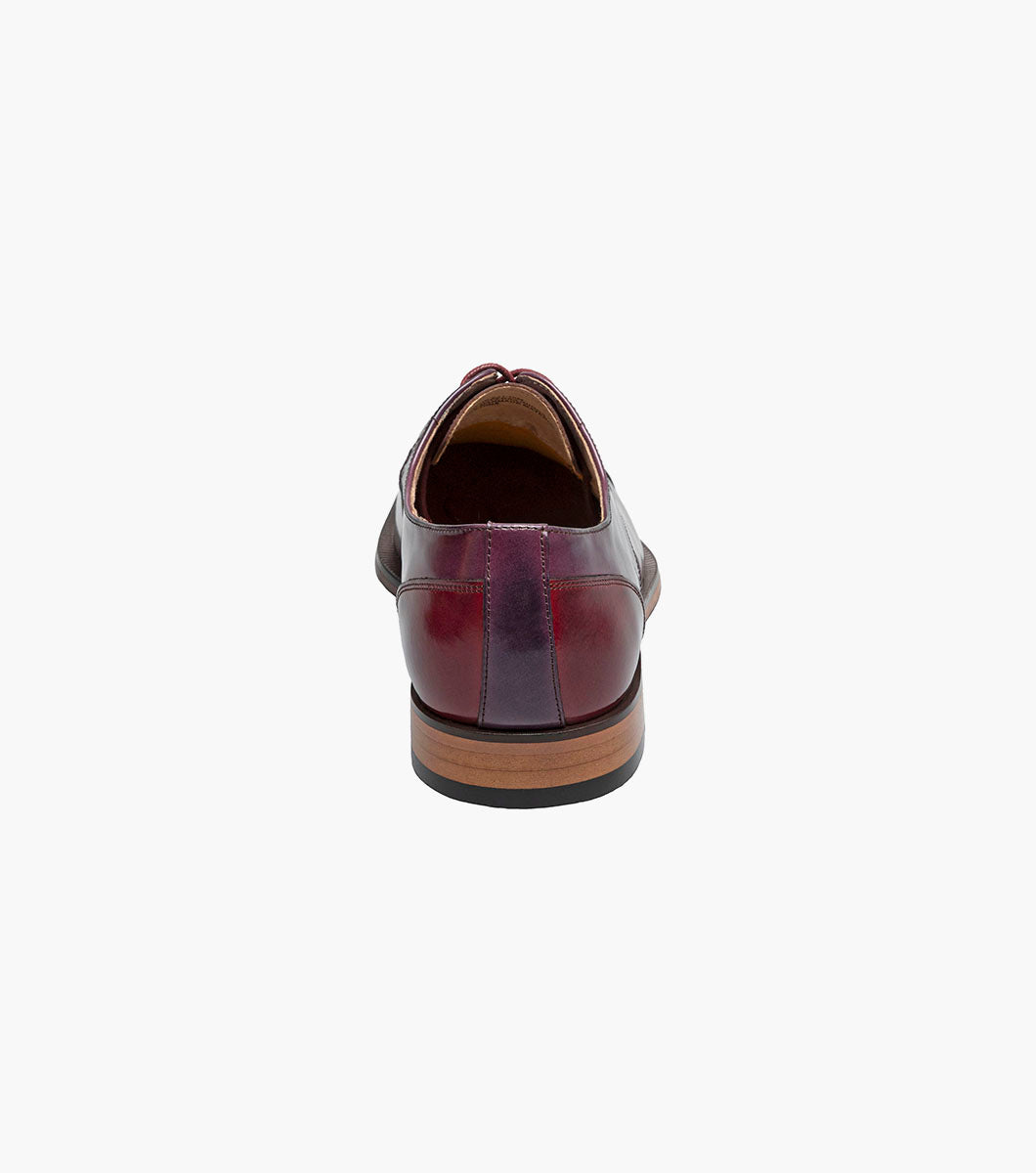 Stacy Adams PALMENTO Modified Cap Toe Oxford Burgundy Multi by Stacy Adams Shoes