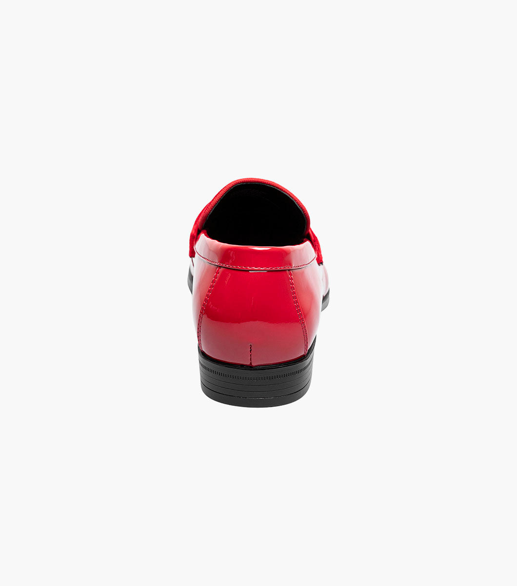 Stacy Adams SPRATLEY Moc Toe Saddle Slip On Red by Stacy Adams Shoes