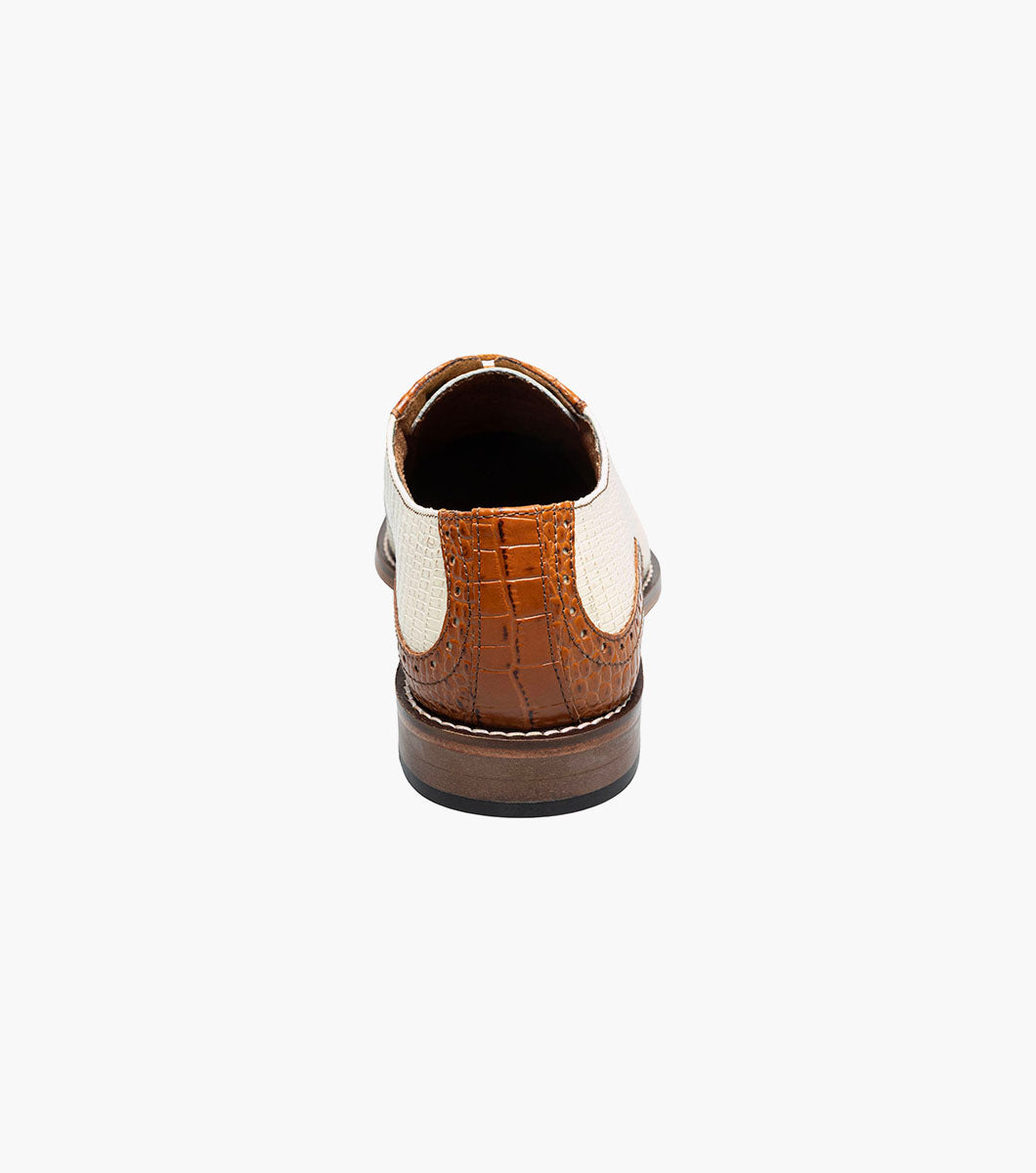 Stacy Adams TARANGO Modified Cap Toe Oxford Tan Multi by Stacy Adams Shoes