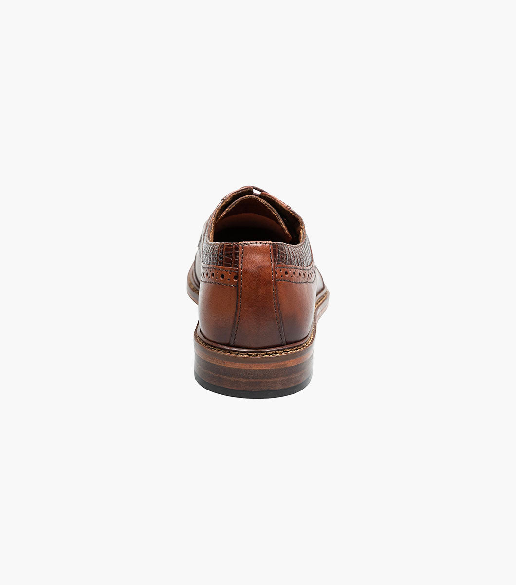 Stacy Adams GAMBETTA Modified Cap Toe Oxford Cognac by Stacy Adams Shoes