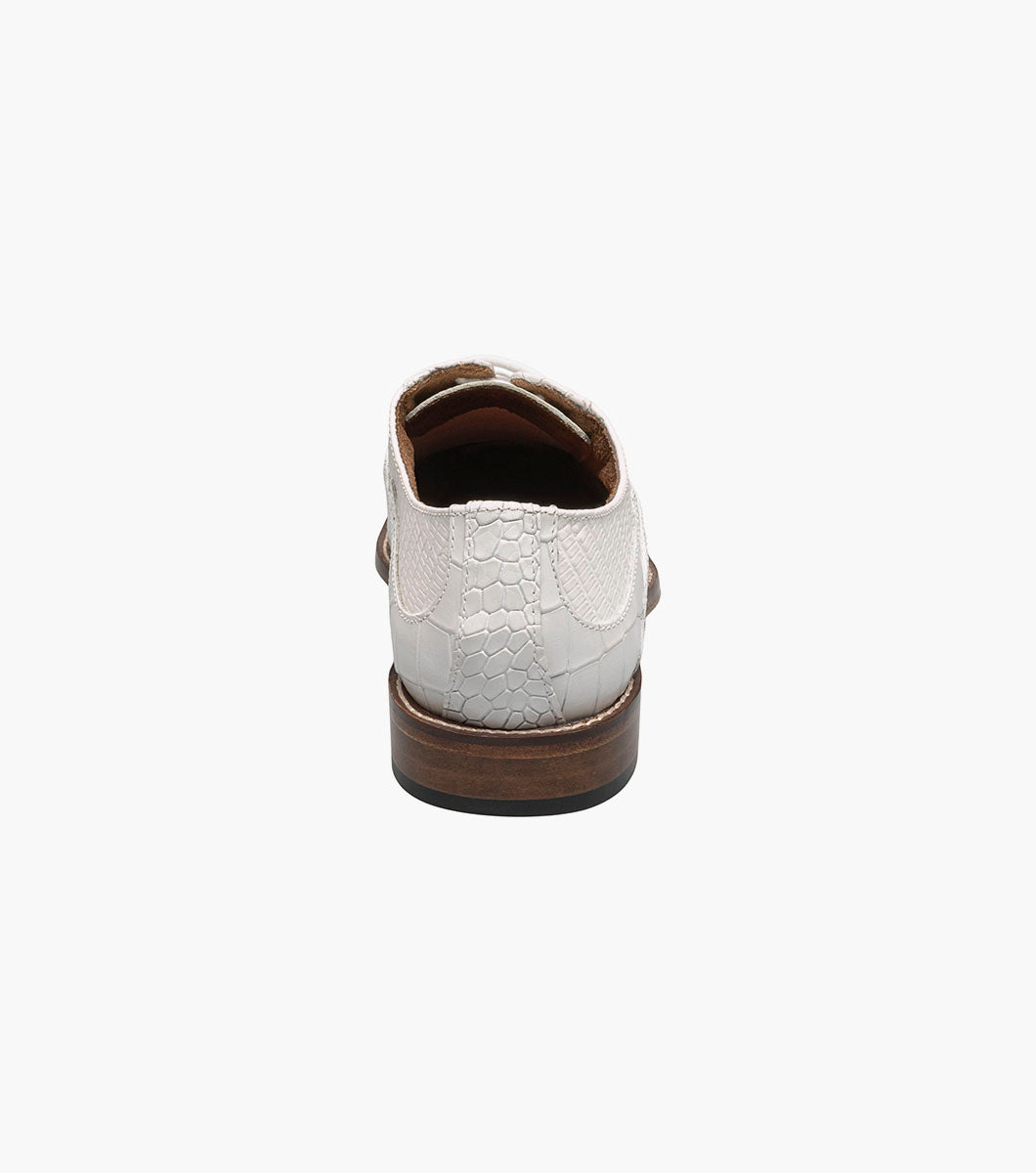 Stacy Adams TEDESCO Cap Toe Oxford White by Stacy Adams Shoes