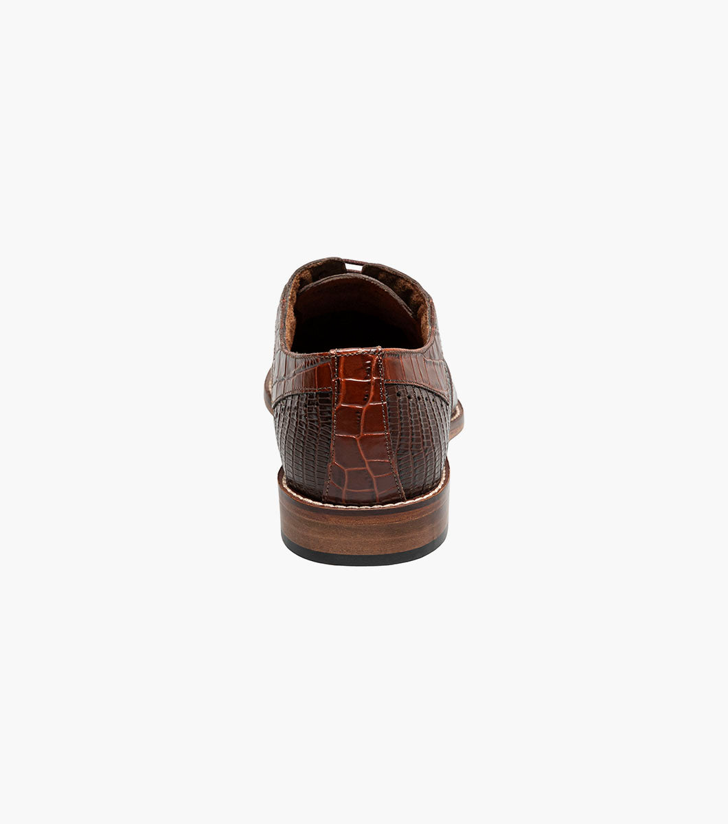 Stacy Adams TALLERO V-Tip Oxford Brown Multi by Stacy Adams Shoes