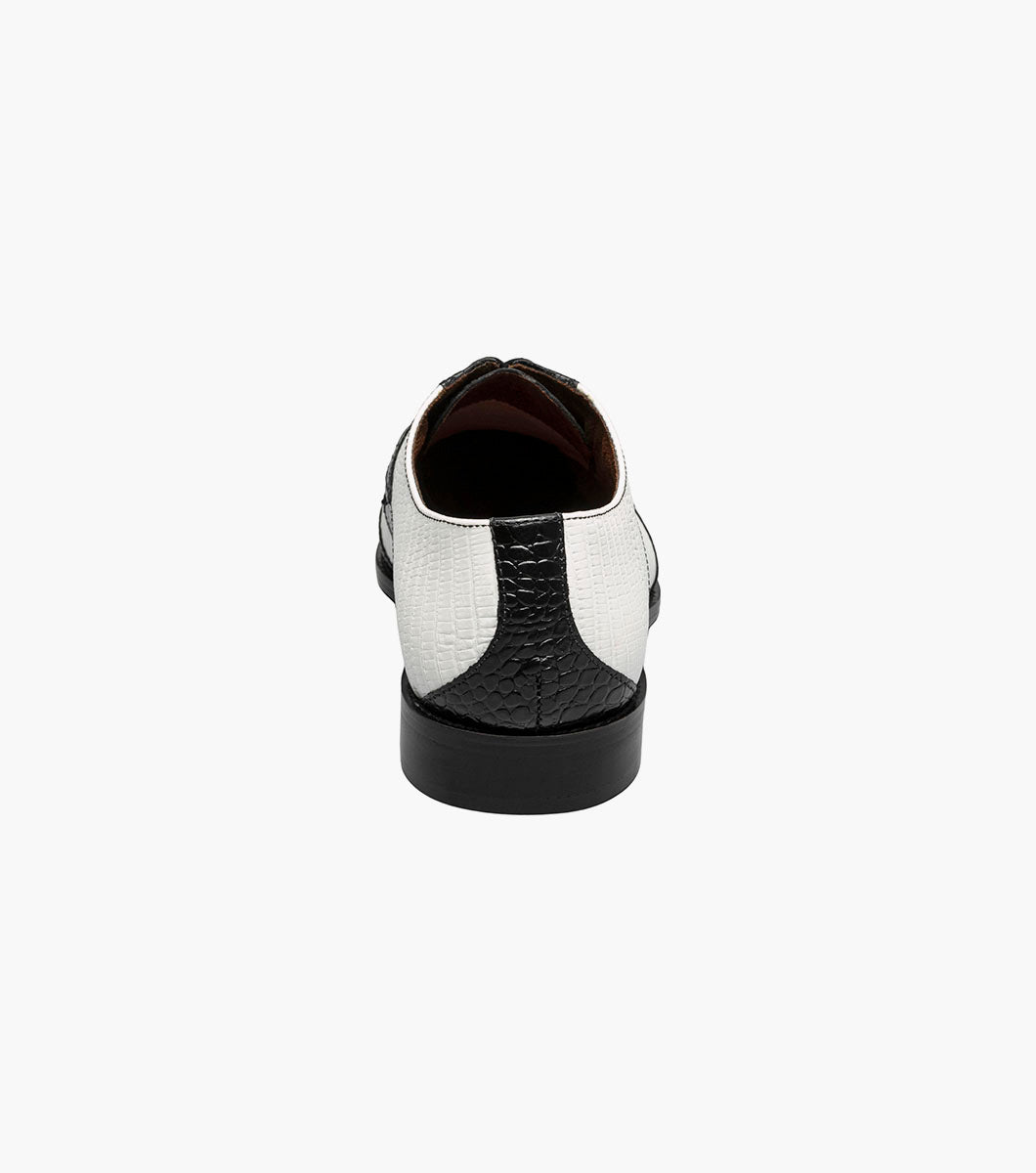 Stacy Adams TRISTANO Modified Bike Toe Oxford Black/Grey by Stacy Adams Shoes