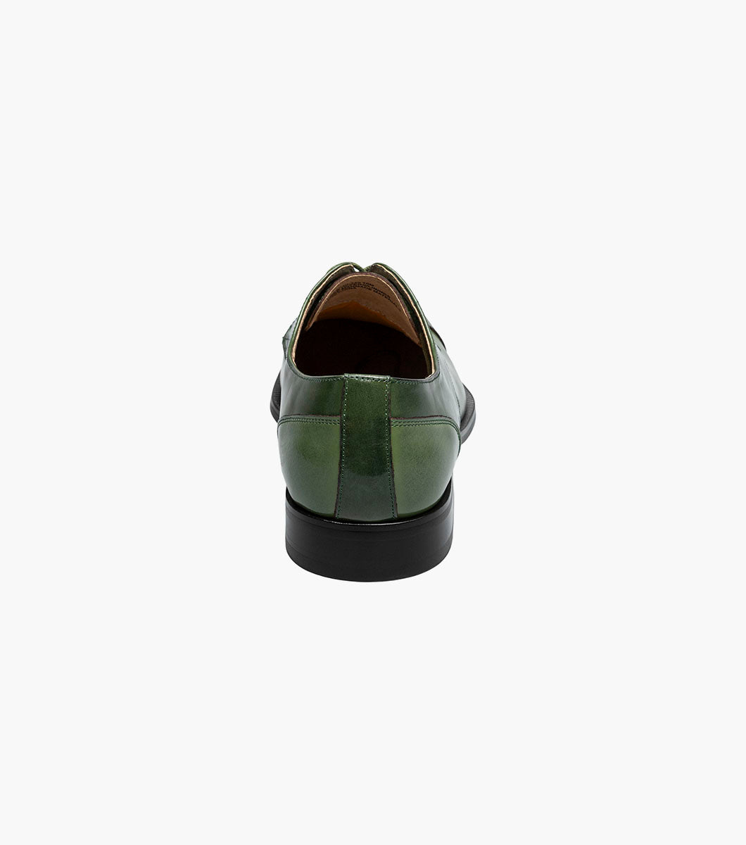 Stacy Adams PALMENTO Modified Cap Toe Oxford Green Multi by Stacy Adams Shoes