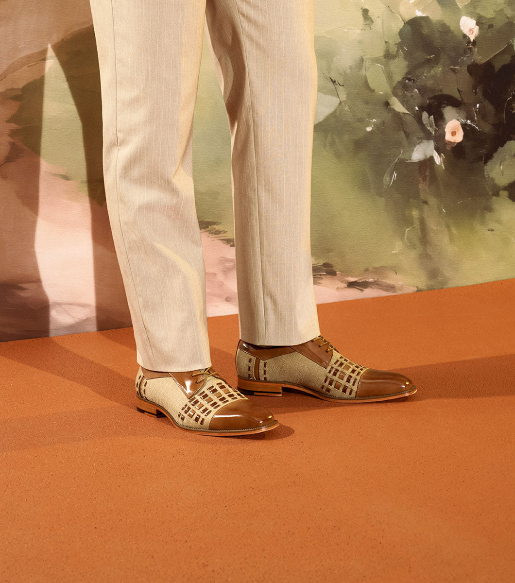 Stacy Adams HALSTEAD Cap Toe Oxford Tan Multi by Stacy Adams Shoes