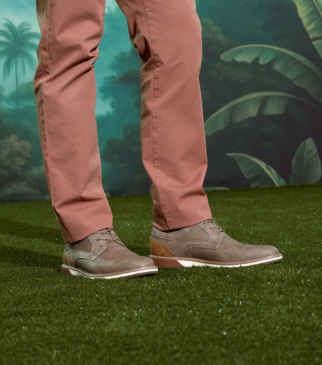 Stacy Adams PHINEAS Plain Toe Oxford Taupe by Stacy Adams Shoes