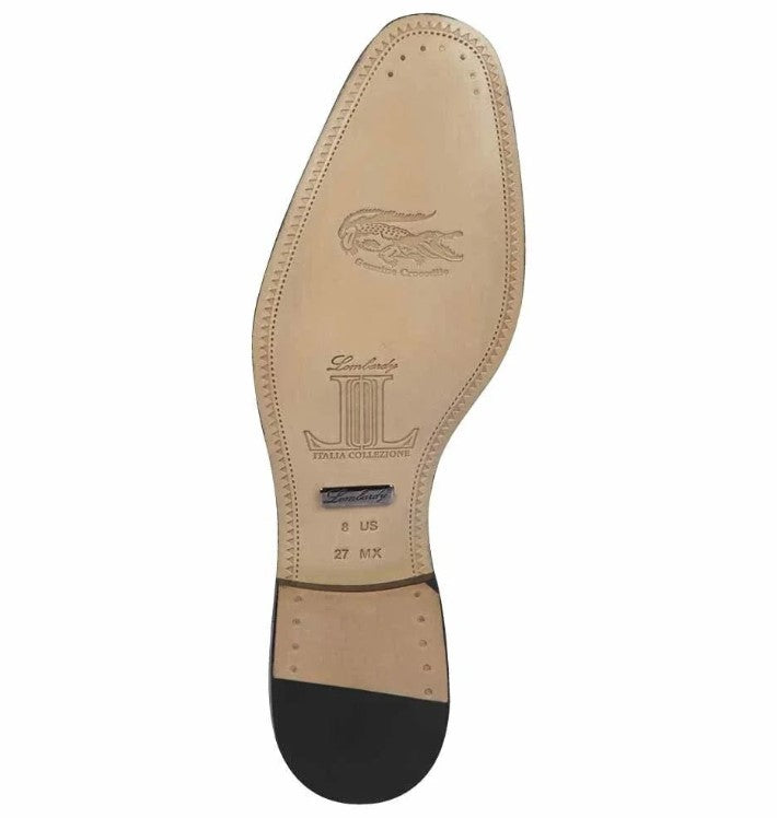 Mens Navy Exotic Leather Loafers Genuine Crocodile and Calfskin Slip-Ons
