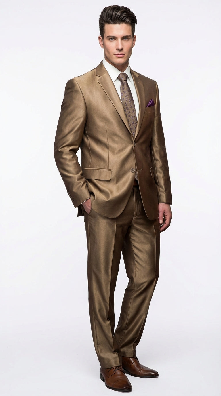 slim fit dress slacks Metallic Gold Shirt Men 2017 Autumn Printed Gold White Shirt Slim Fit –  Mega Mart Center