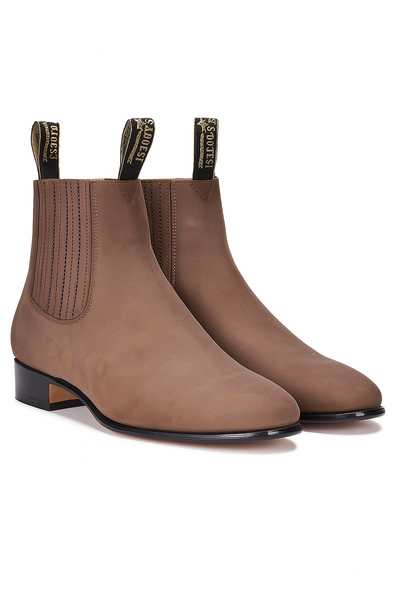 Botines Charros de Gamuza Original Los Altos Light Brown