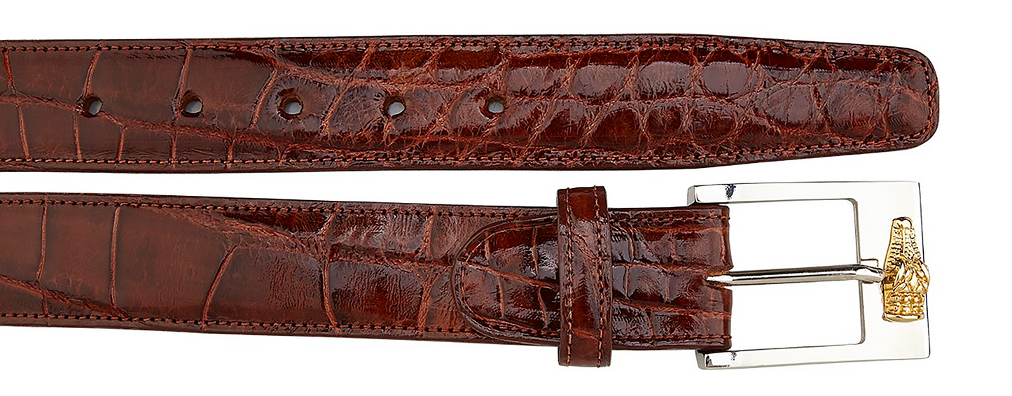 Belvedere Alligator Belt - Peanut Luxury Shoe
