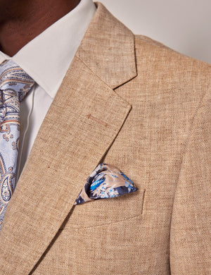 Mens Linen Suit For Beach Wedding - Summer Suit in Beige - Men's Tuxedo USA