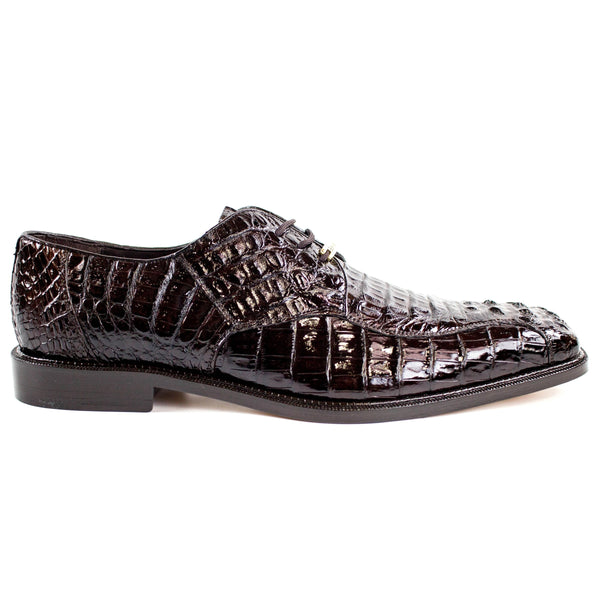Belvedere Chapo Hornback Caiman Crocodile Dress Shoe – Grey