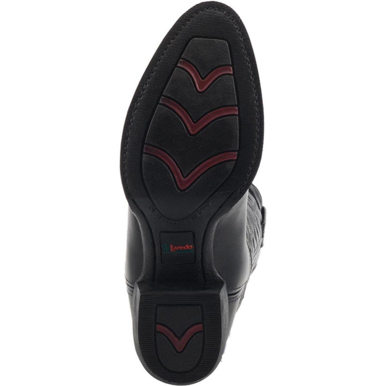 Laredo Birchwood Black Leather Round Toe Boots for Men