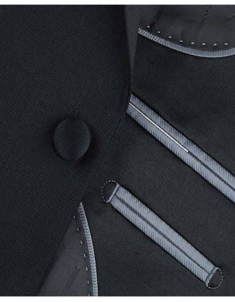 2-Button  Package Deal High Quality Tuxedo + Black Shirt + Black Tie