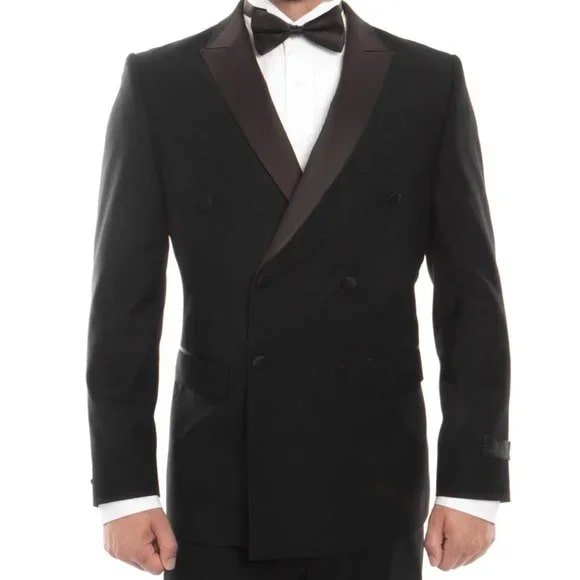 Elegant Charcoal Grey Tuxedo for Prom or Wedding: Bryan Michaels' Slim-Fit Peak Lapel Masterpiece main image 0