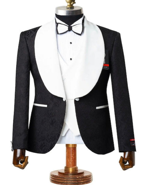 HER Black and White Tuxedo Dress