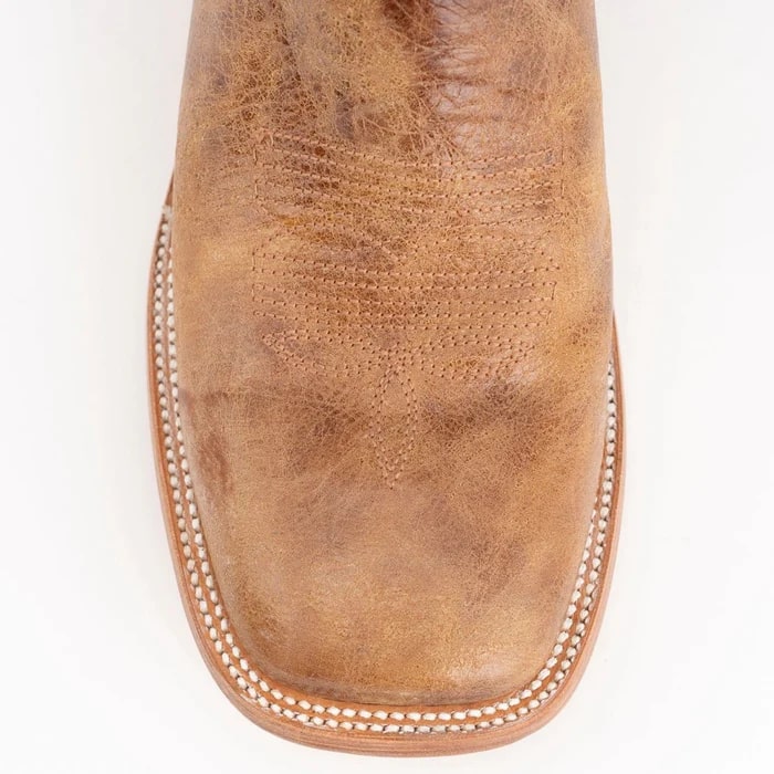 Ferinni Boot - Mens Dress Cowboy Boot - Ferrini Men's Maddox Leather Boots Handcrafted - Antique Saddle in Antique Saddle