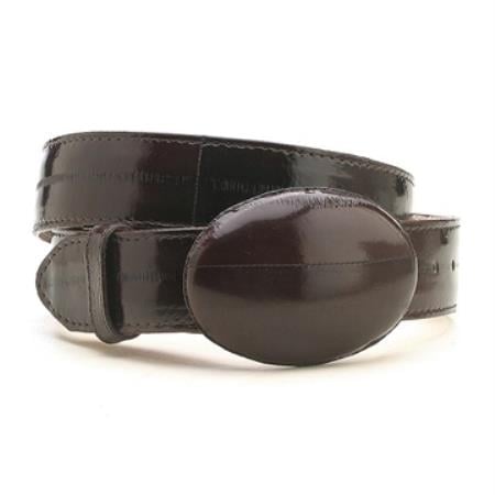 Los Altos Brown / Cafe Genuine Eel Belt