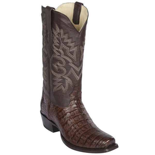 Los Altos Boots - Mens Dress Cowboy Boot - Low Priced Sharkskin Round Toe Cowboy Boots - in Black