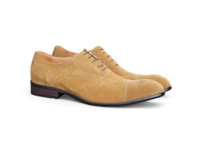 Cap Toe Suede Lace-up Shoe Carrucci