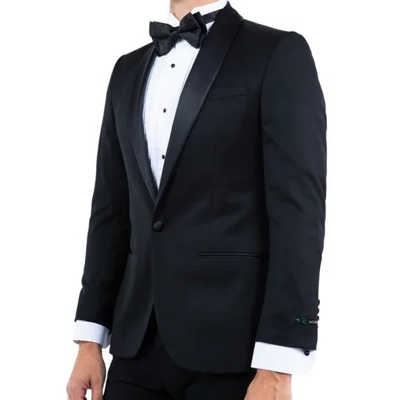 Shawl Collar Tuxedo Separates Coat, Black by ZeGarie - Men's Tuxedo USA
