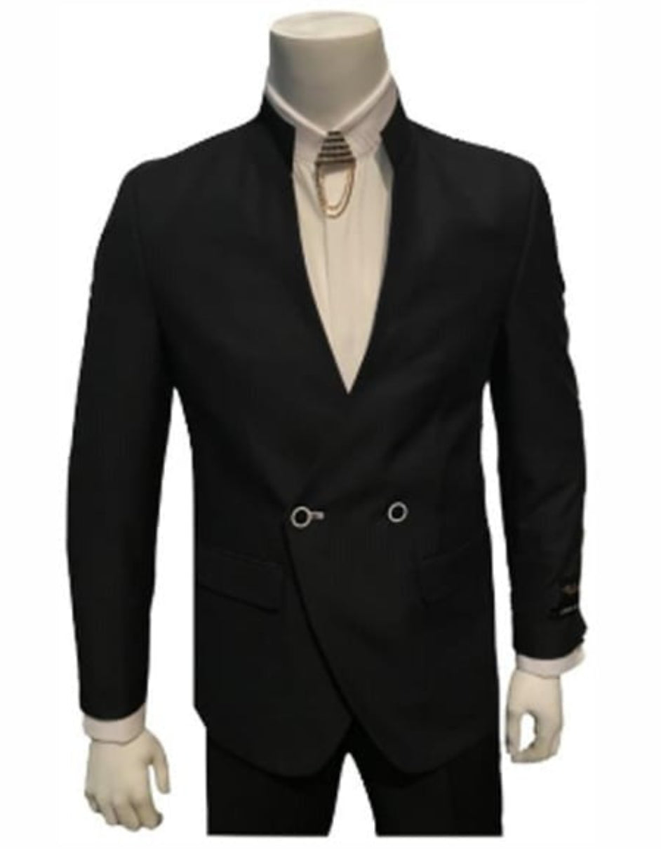 Coming Black Two Button blazer