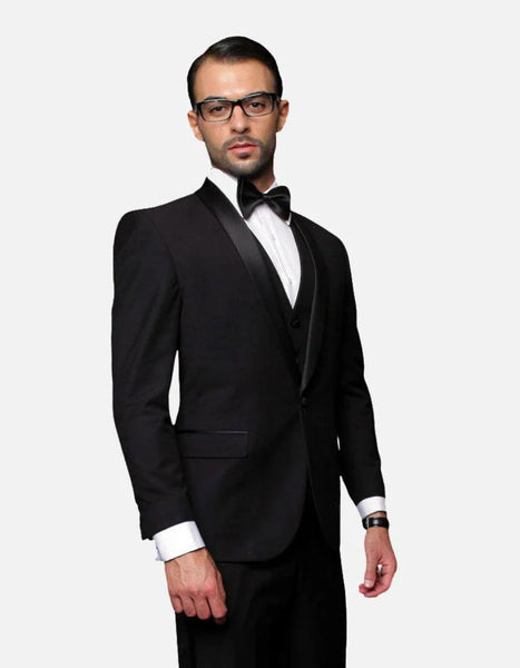 Men'S Black Trim Lapel Two Toned Red Fashion Tux By Statement Suits Clothing Confidence