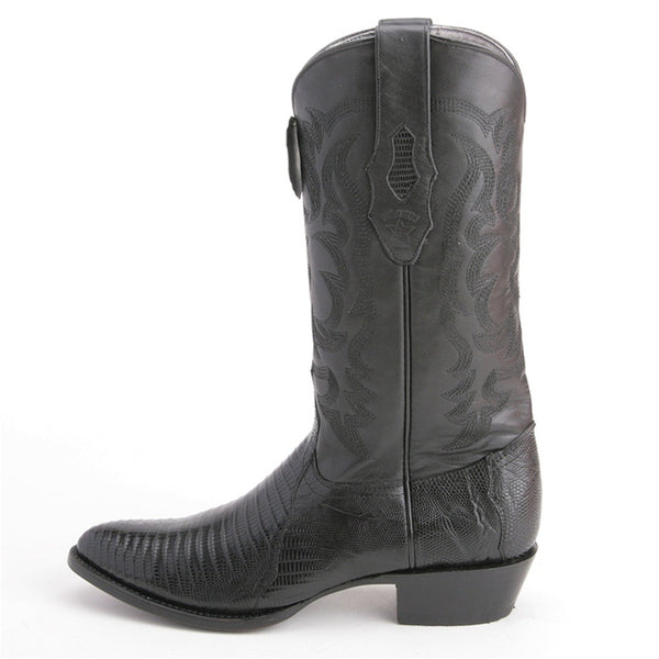Los Altos Men's Brown Teju Lizard Round Toe Boots main image 1