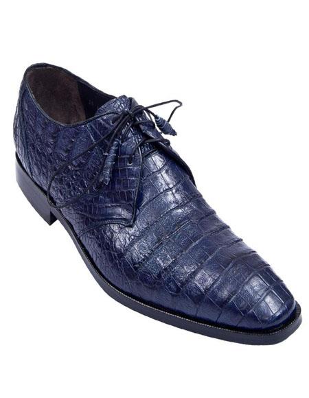 Mens Los Altos Black Genuine Caiman Belly Lace Up main image 0