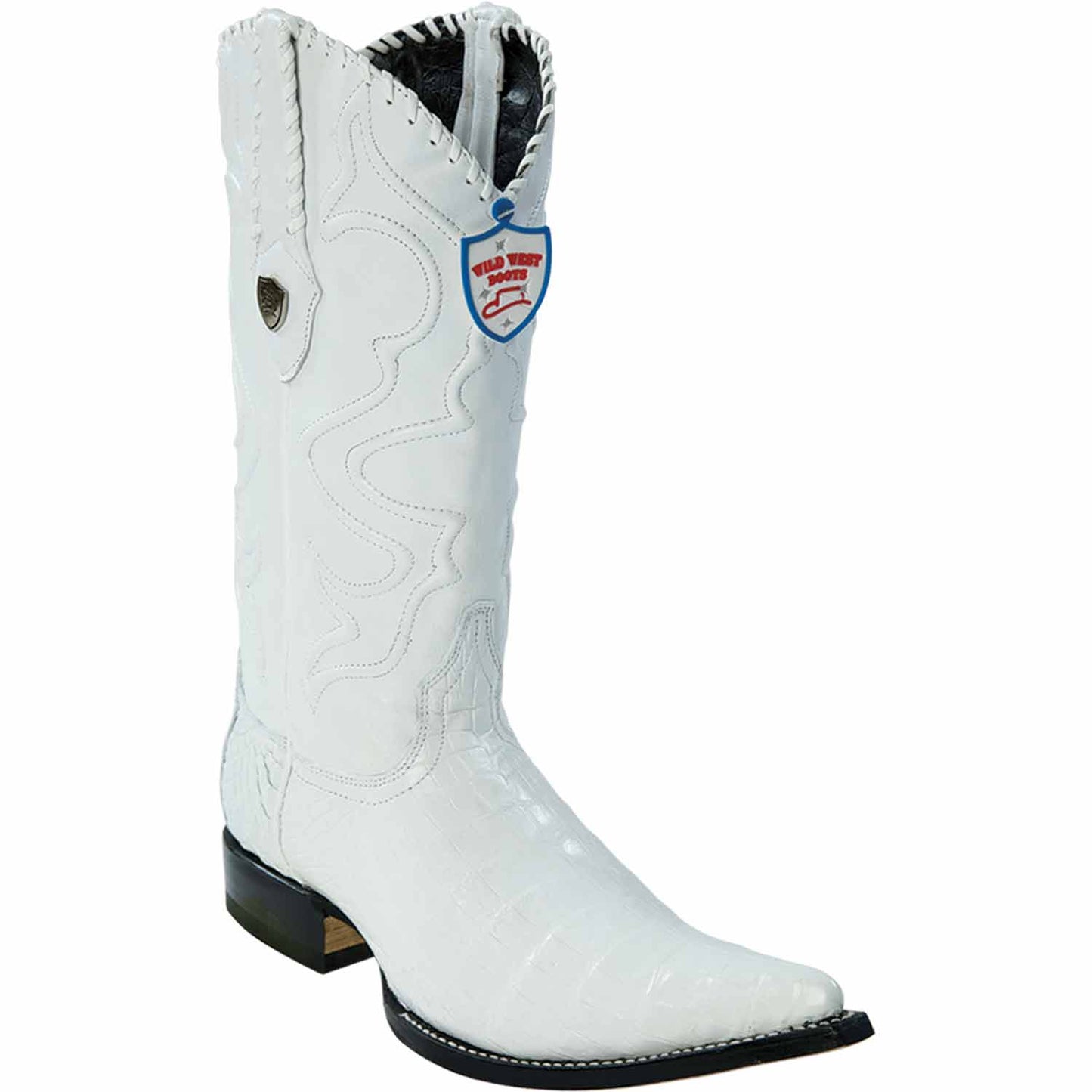 Men's Wild West Caiman Belly Skin 3X Toe Boots 29582-A
