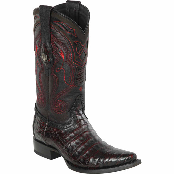 Snip Toe Caiman Belly Boots