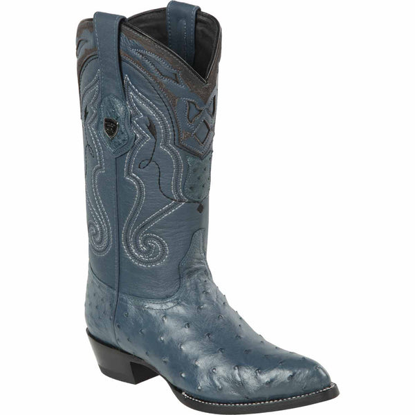 Men's Wild West Ostrich Skin J Toe Boots 29903-A