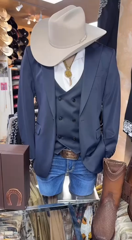 Mens Navy Slim-Fit 3-Piece Suit Set