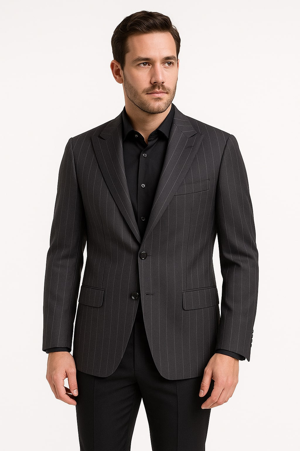 dress shirt with sport coat Wrinkle-Resistant Palazzo Sport Coat Gray