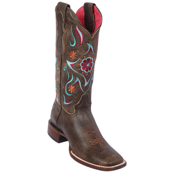 Flower Volcano Honey Cowgirl Boots