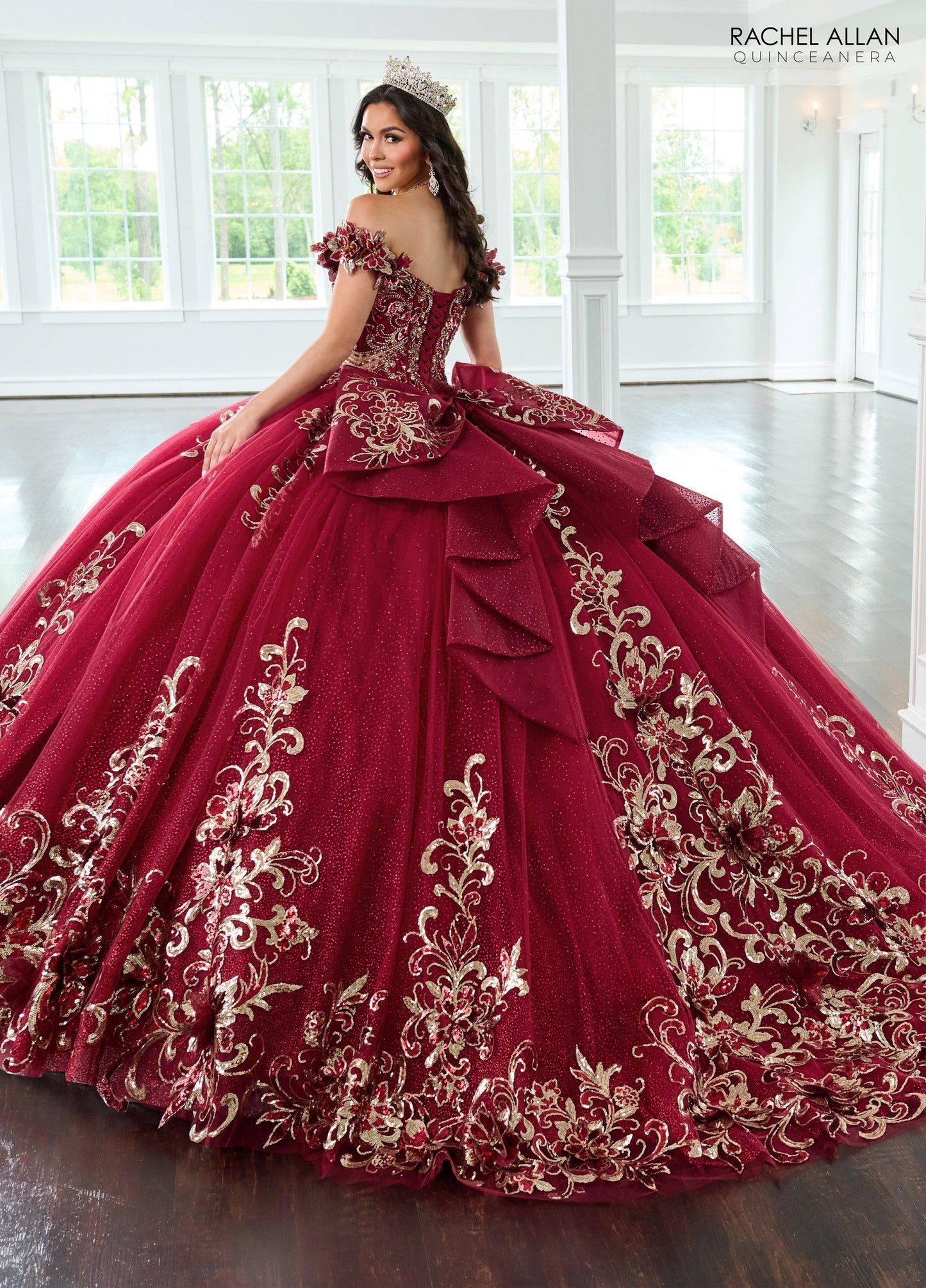Rachel Allan RQ3145 Off Shoulder Quinceanera Dress