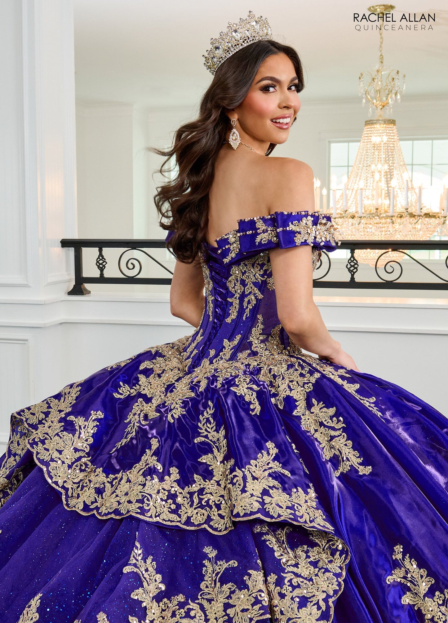 Rachel Allan RQ3151 Off Shoulder Quinceanera Dress