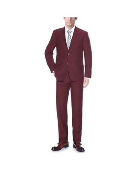 Renoir Suits - Renoir Fashion Verno Men's White Classic Fit 2-piece Tuxedo with Ribbon Finish main image 1