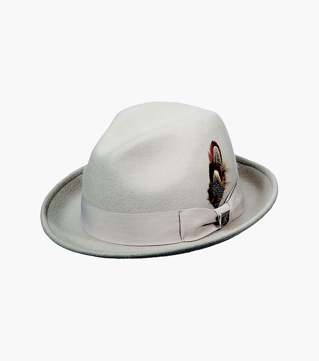 ARI FEDORA Wool Felt Pinch Front Hat