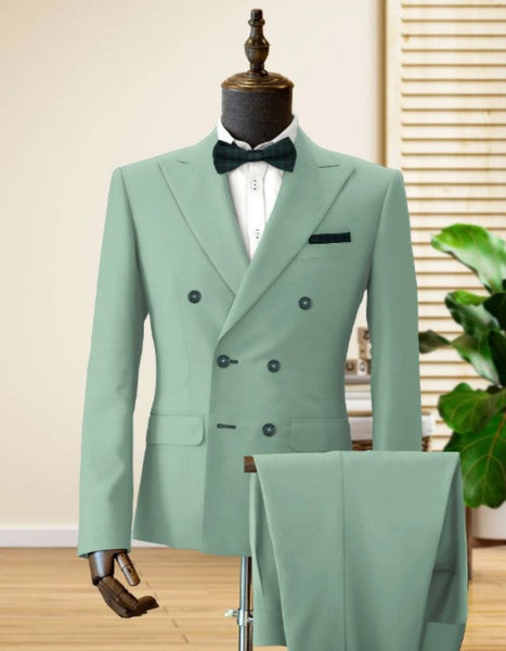 スーツ ADAMSON HOMME Double Breasted Suit Green スーツ ADAMSON HOMME Double Breasted Suit Green ADAMSON