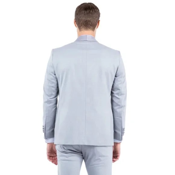Shawl Collar Tuxedo Separates Coat, Lt.Grey by ZeGarie - Men's Tuxedo USA