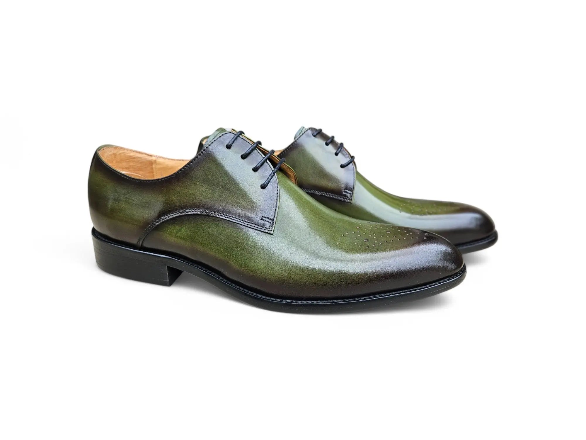 Carrucci KS479 Lace Up Oxfords Mens Sz 12 Shoes Signature Burnished Lace-up Derby - Carrucci Shoes main image 2