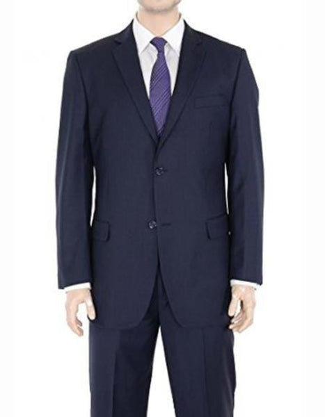 Men's Dark Navy 2 Button 2 Piece Suit - Dark Blue Suit Color main image 1
