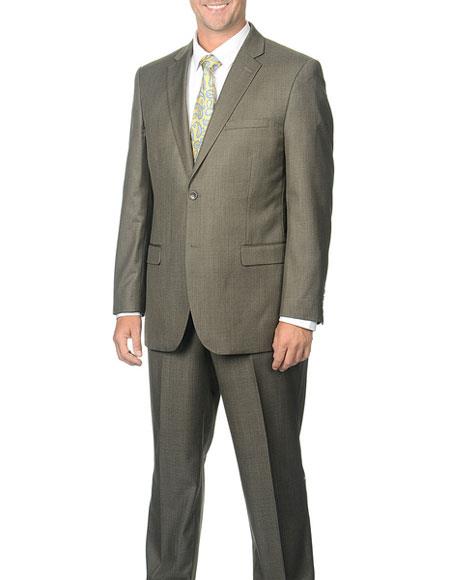 Brand: Caravelli Collezione Suit - Caravelli Suit - Caravelli italy Navy Blue Suit - Navy Suit Caravelli Mens   Pinstripe Vested Fully Lined Dark Blue Suit main image 0
