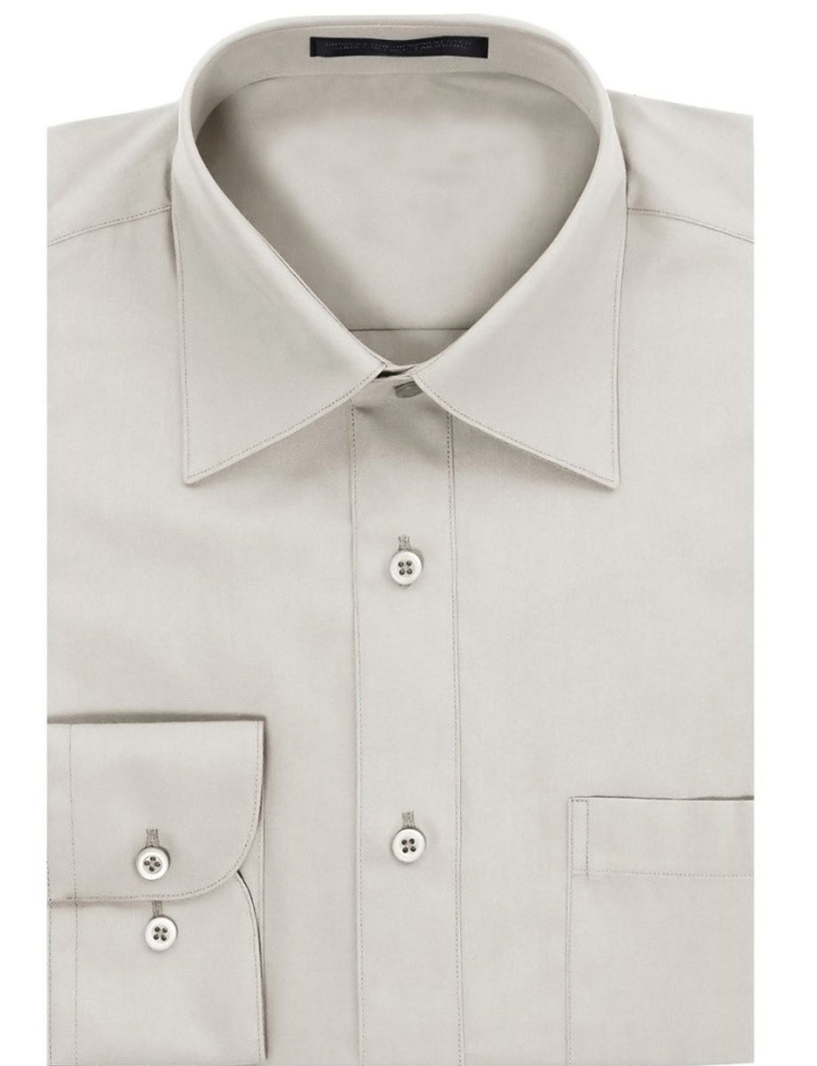 Men’s White Non-Iron Wrinkle-Free Button Down Dress Shirt
