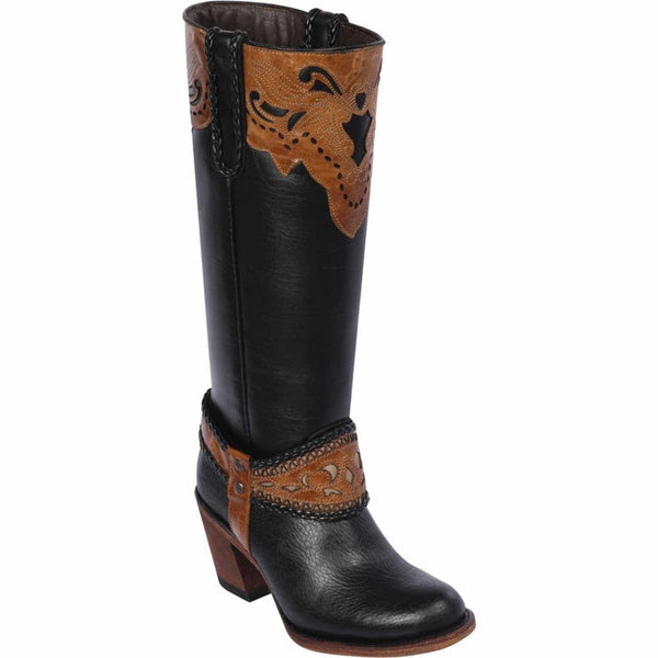 Botas de Cuero Crazy para Mujer en Horma Oval