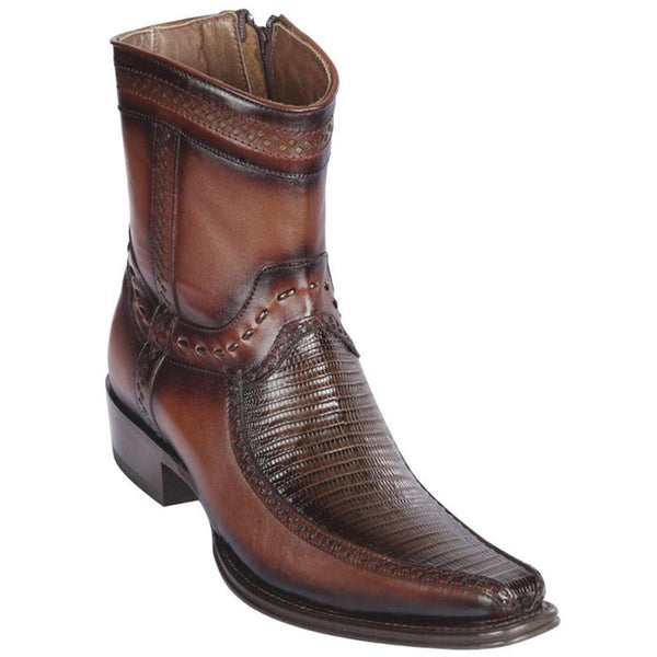 Botas de Armadillo Teju y Venado Original Punta Europea Color Negro - Los Altos Boots main image 0