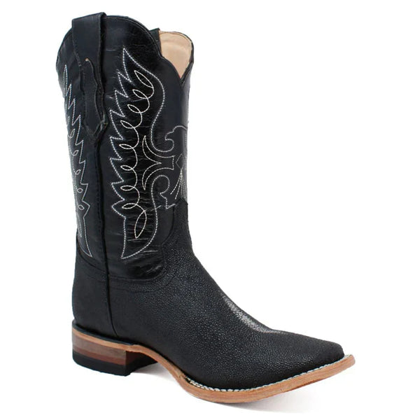 Botas de Mantarraya PC Grabada Horma Rodeo Cuadrada Q8221105