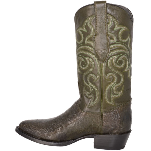 Botas de Avestruz Punta Redonda LAB-650318