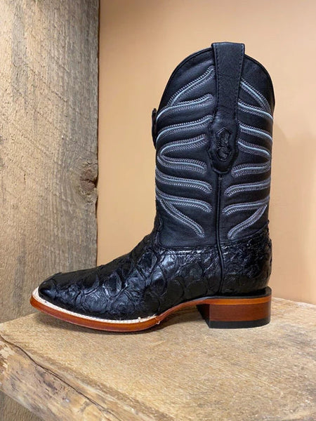 Botas de Pirarucu Original Punta Amplia Cuadrada Color Arena - Tanner Mark Boots main image 1